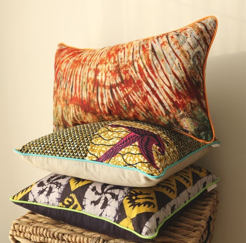 Orange Oasis Lumbar Cushion - Osime Home