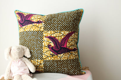 Hot Pink Bird Cushion - Osime Home
