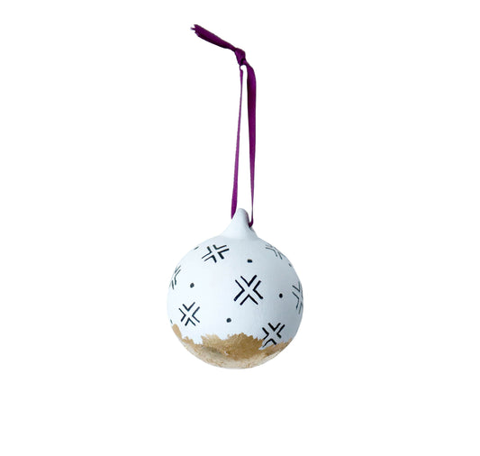 Wealth Hand Painted Christmas Bauble - Osime Home